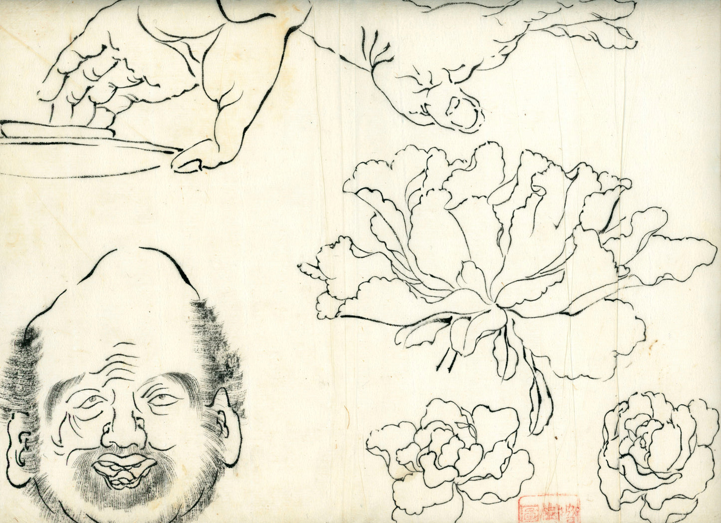 2 emakimono scrolls 花鳥畫 / 4 kakejiku scrolls  Goto Shugai 1886-? 後藤秋崖