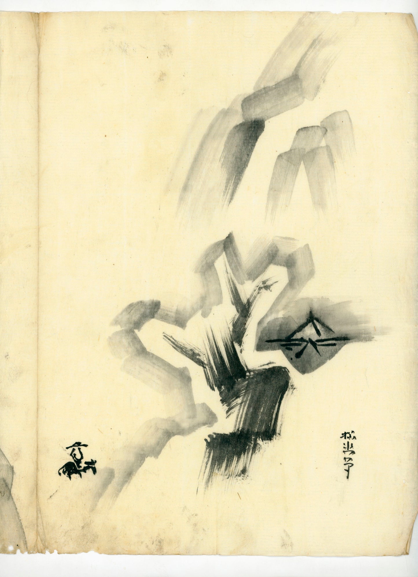 Sumi-e - 16 sheets/ 31 scenes/ ink on washi paper/ unknown painter