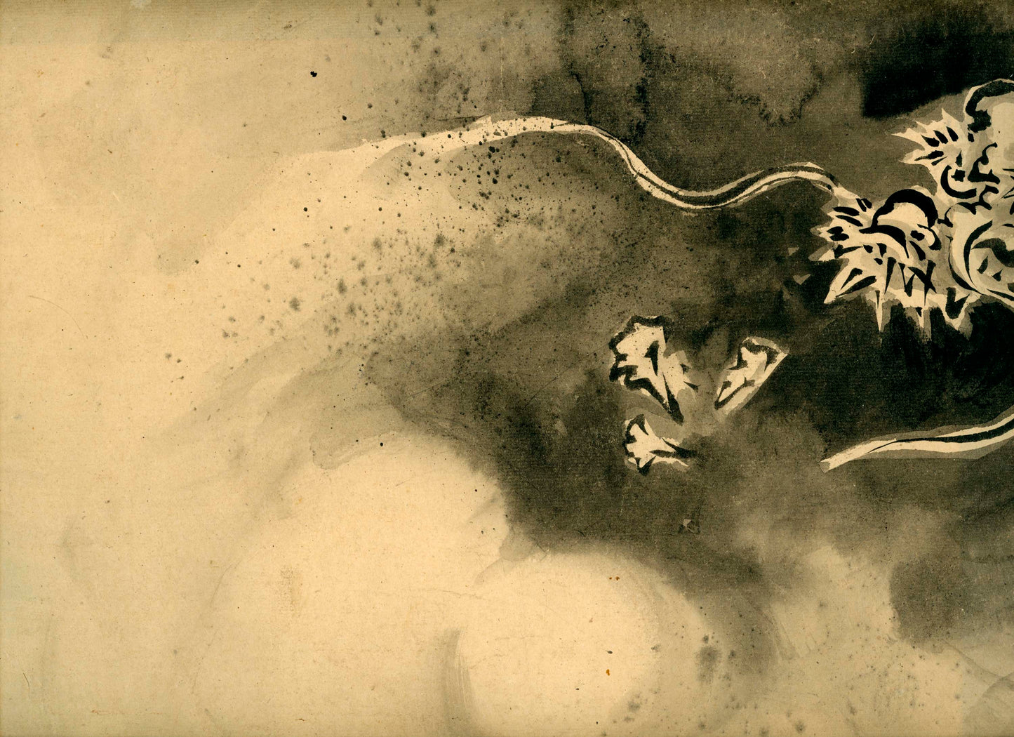 Emakimono scroll 絵巻物 虫と鳥影 Mushi to choei - Insects and shadows of birds - Unknown, after Taki Katei (瀧和亭 1830 – 1901)