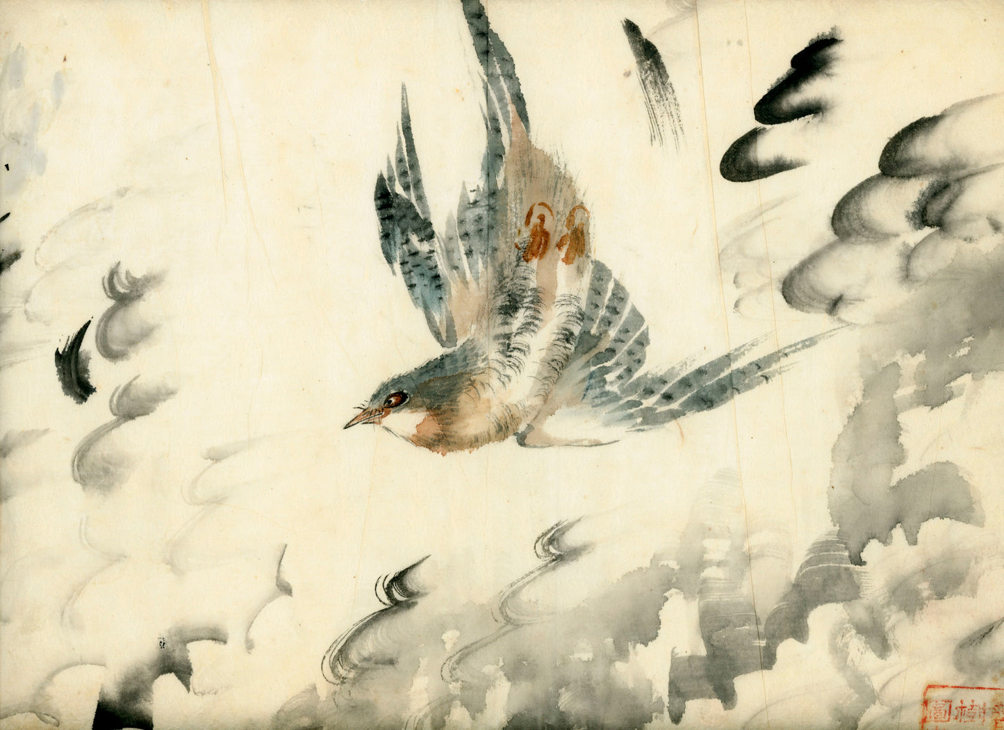 2 emakimono scrolls 花鳥畫 / 4 kakejiku scrolls  Goto Shugai 1886-? 後藤秋崖