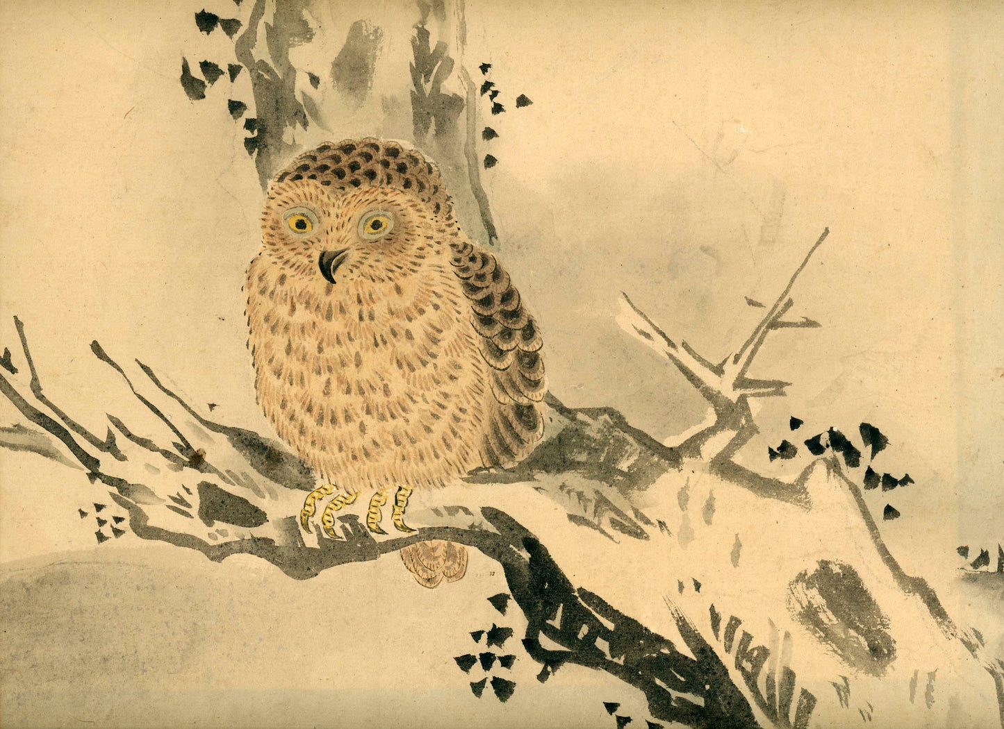 Emakimono scroll 絵巻物 虫と鳥影 Mushi to choei - Insects and shadows of birds - Unknown, after Taki Katei (瀧和亭 1830 – 1901)