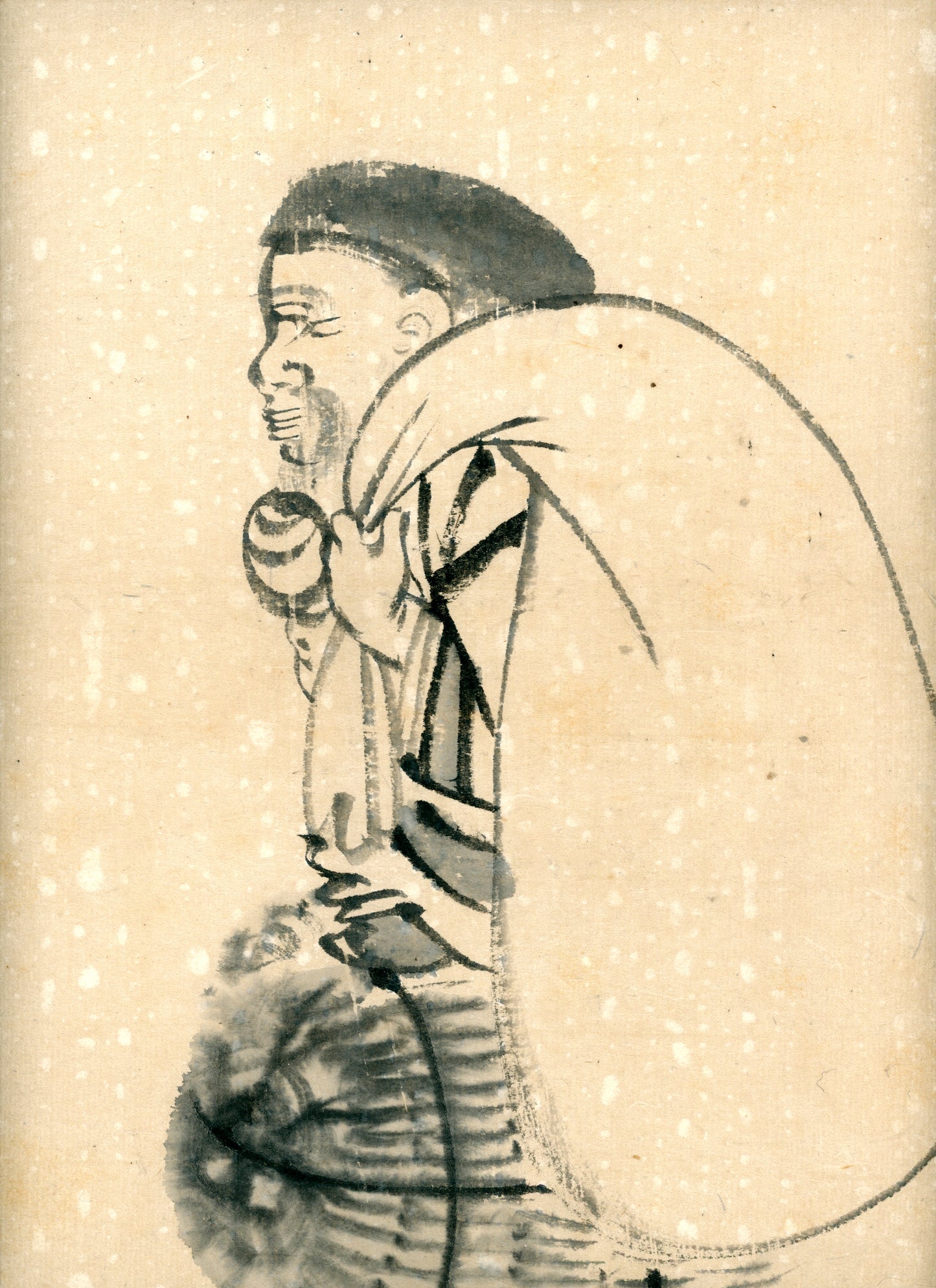 Matsukichi Shōkei (松吉樵渓) ?-1870, long emakimono  "Collection of Painting Models by the Late Master Shōkei Matsukichi"