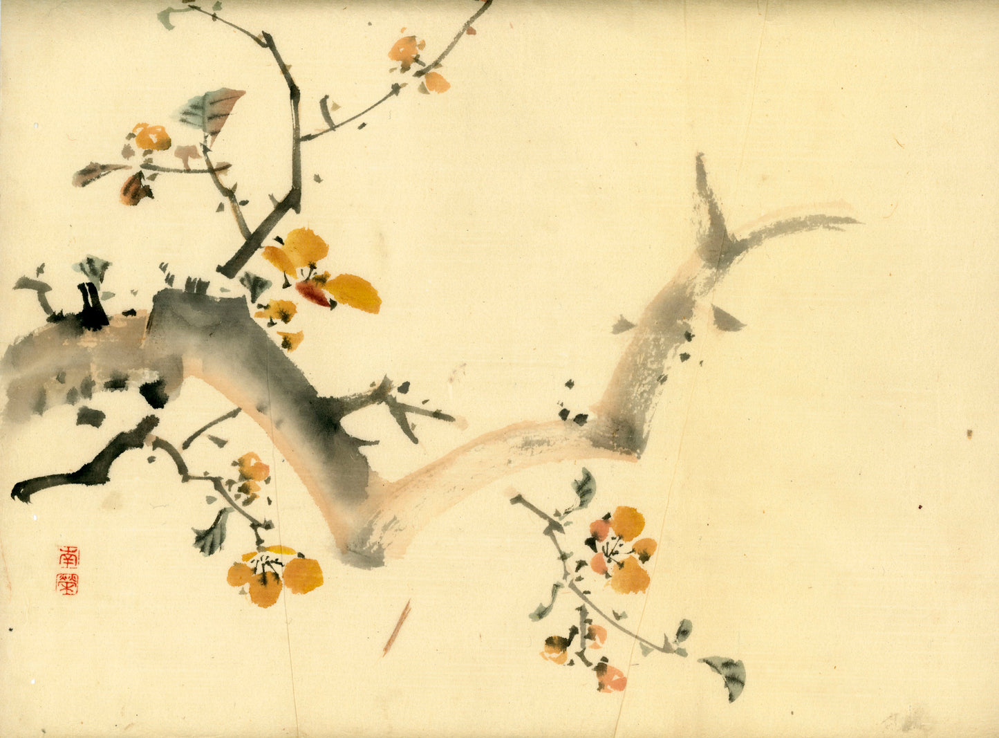 2 emakimono scrolls 花鳥畫 / 4 kakejiku scrolls  Goto Shugai 1886-? 後藤秋崖