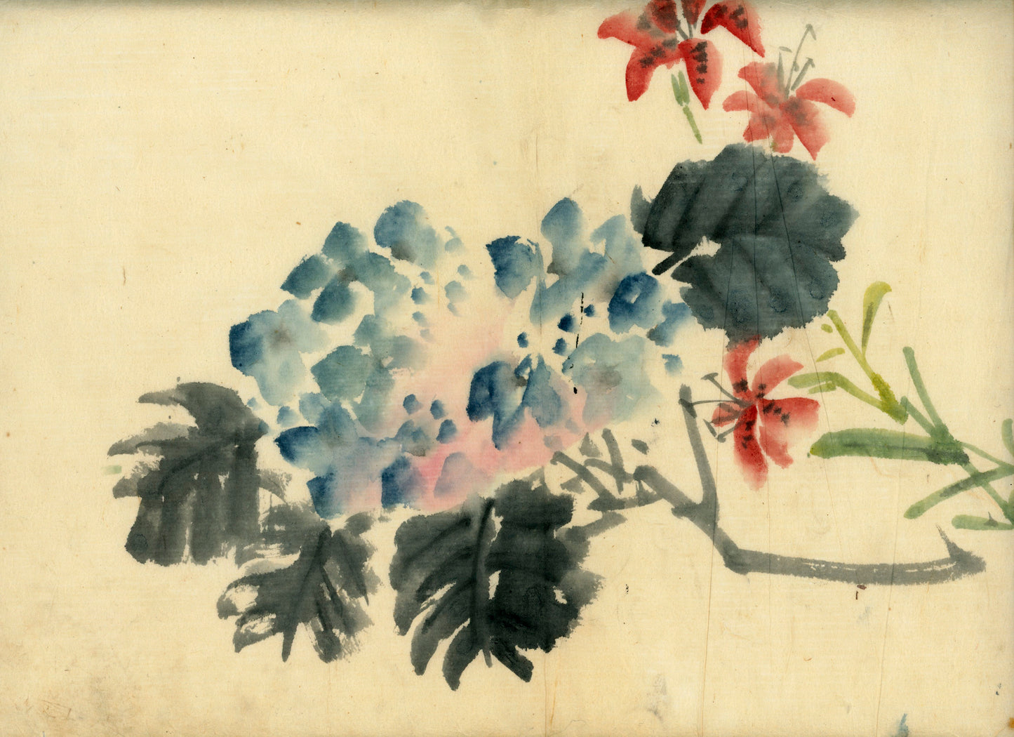 2 emakimono scrolls 花鳥畫 / 4 kakejiku scrolls  Goto Shugai 1886-? 後藤秋崖