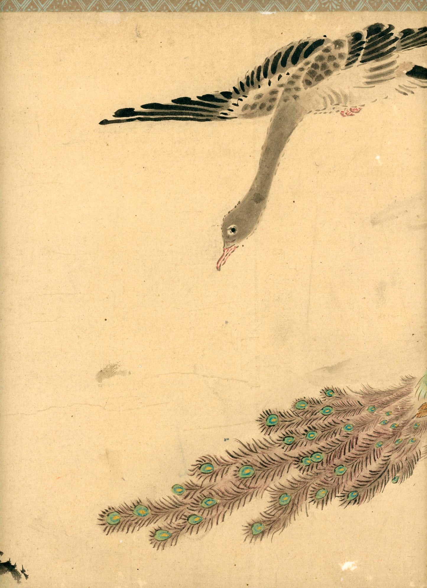 Emakimono scroll 絵巻物 虫と鳥影 Mushi to choei - Insects and shadows of birds - Unknown, after Taki Katei (瀧和亭 1830 – 1901)