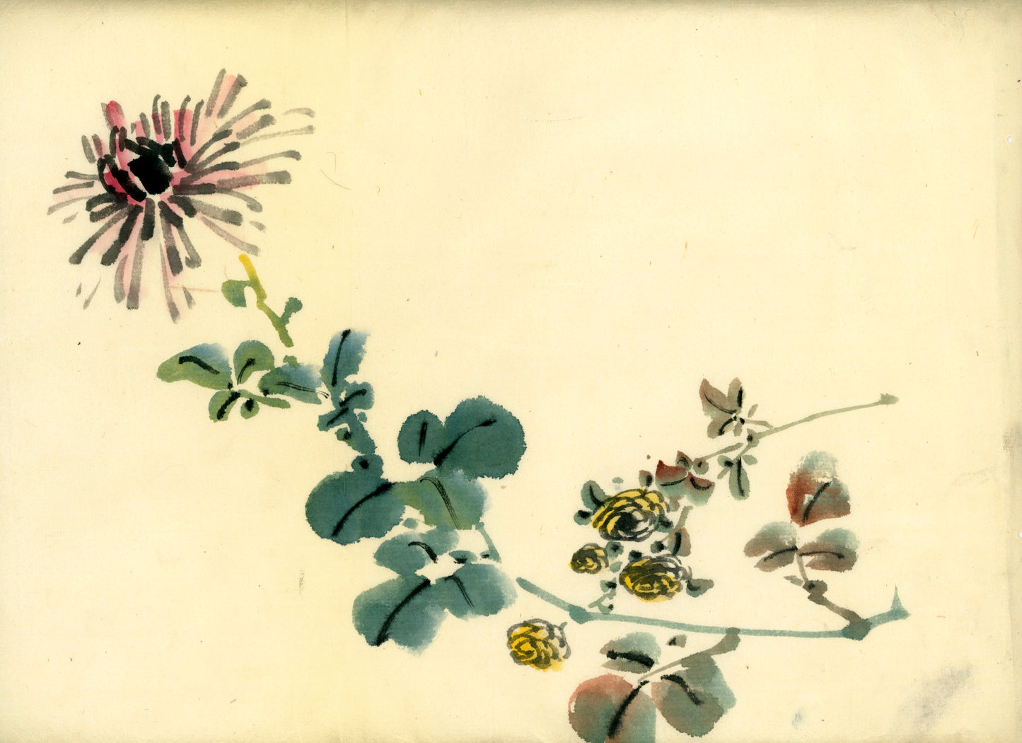2 emakimono scrolls 花鳥畫 / 4 kakejiku scrolls  Goto Shugai 1886-? 後藤秋崖
