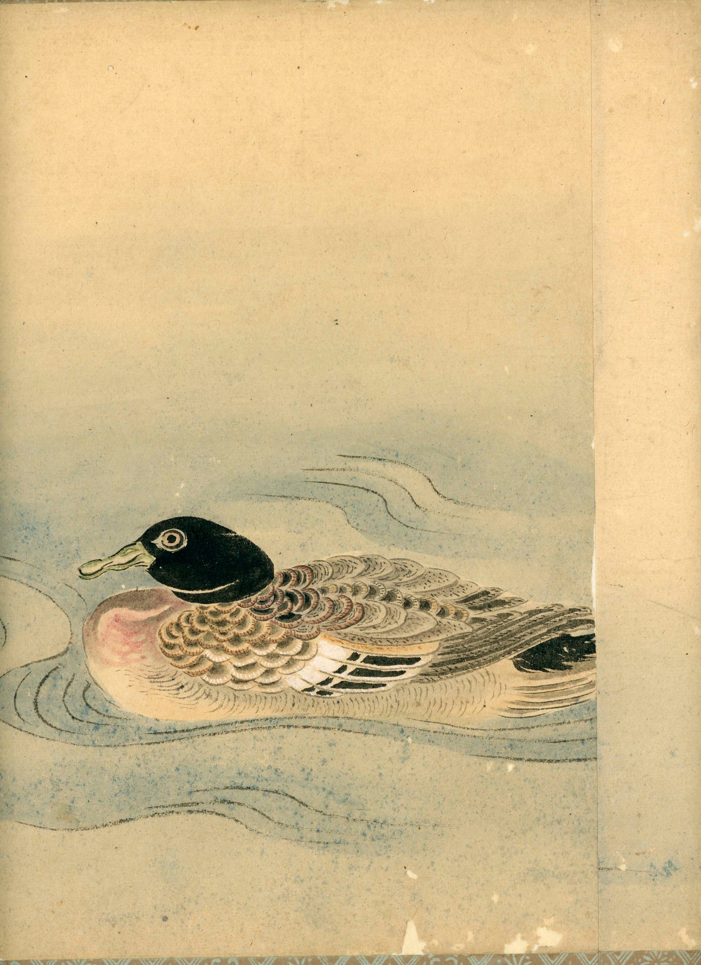 Emakimono scroll 絵巻物 虫と鳥影 Mushi to choei - Insects and shadows of birds - Unknown, after Taki Katei (瀧和亭 1830 – 1901)