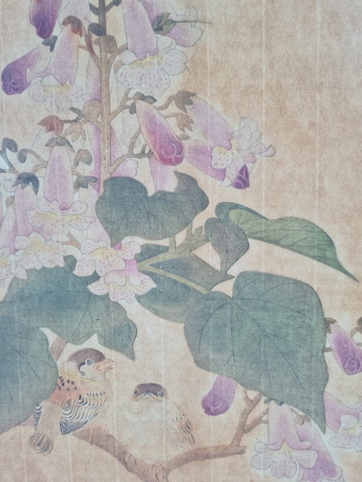 Fukuda Suiko 福田翠光 (1895-1973) - Tung blossom bird 桐花小禽 - 1936