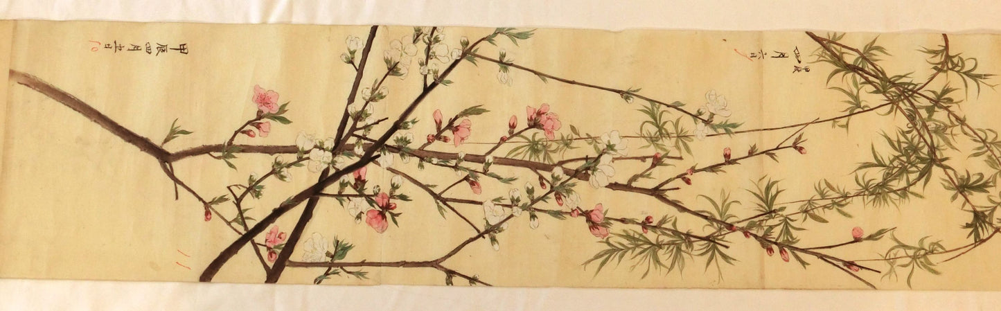 Emakimono - botanical paintings, dated Meiji 35 (1902)