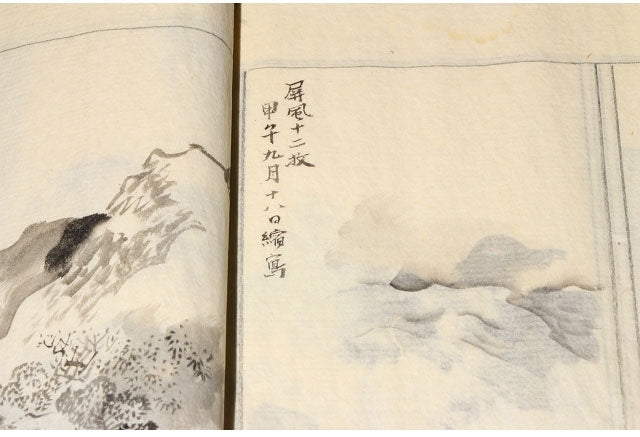 Shukuzu-jō (縮図帖) (sketchbook of miniatures) Meiji 27 -1894