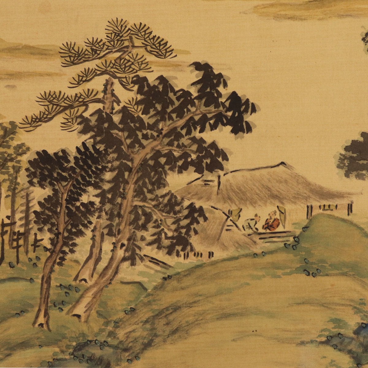 Unknown chinese scroll, ink on silk