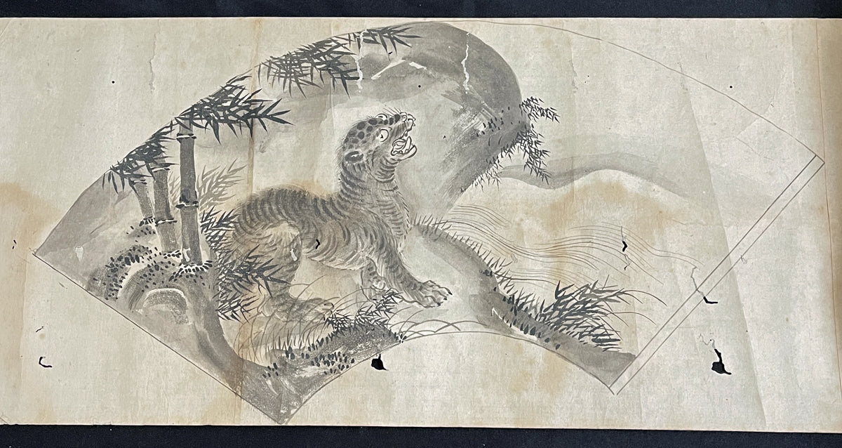 3 emakimono scrolls 絵巻物, Kano school 狩野派