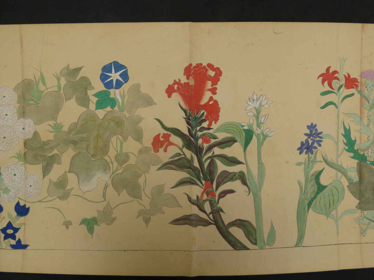 Emakimono scroll, after Okata Korin, ca. 1870