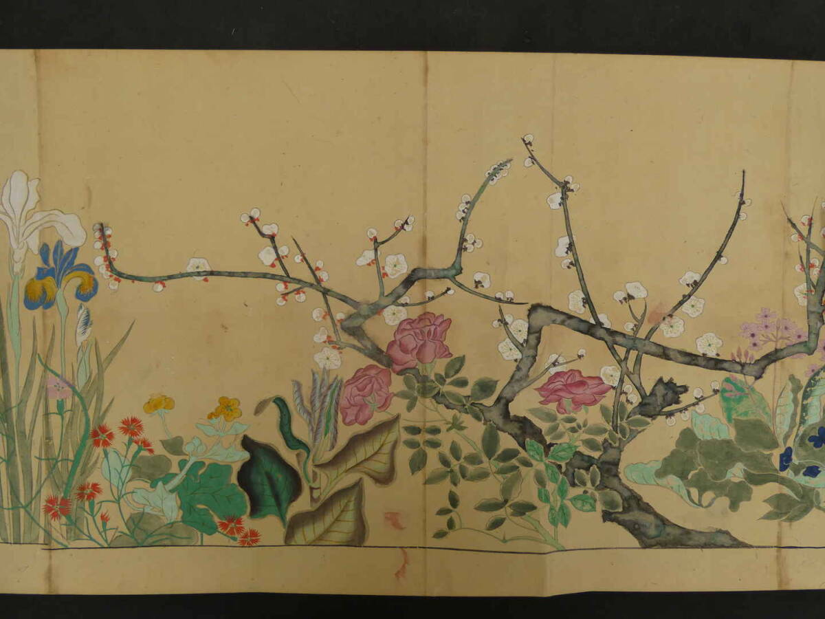 Emakimono scroll, after Okata Korin, ca. 1870