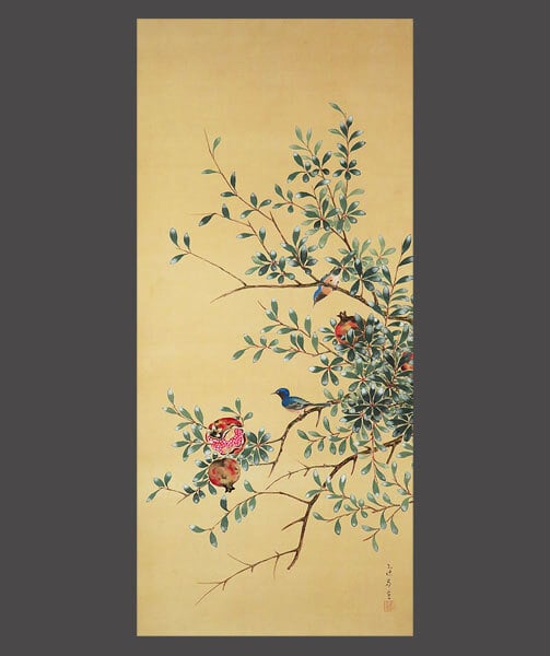 2 Kakejiku scrolls - 山口蓬春 Yamaguchi Hoshun 1893-1971 / Shuko Yoshida 吉田秋光 1887-1946