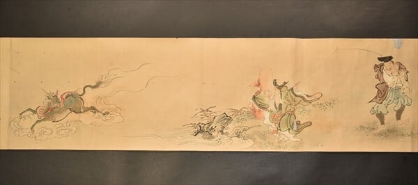 3 emakimono scrolls 絵巻物, Kano school 狩野派