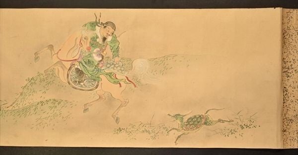 3 emakimono scrolls 絵巻物, Kano school 狩野派