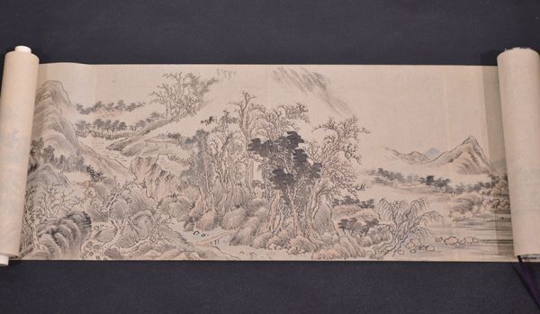 Taniguchi Aizan 谷口藹山 emakimono scroll / ink on paper
