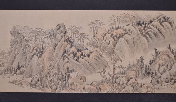 Taniguchi Aizan 谷口藹山 emakimono scroll / ink on paper