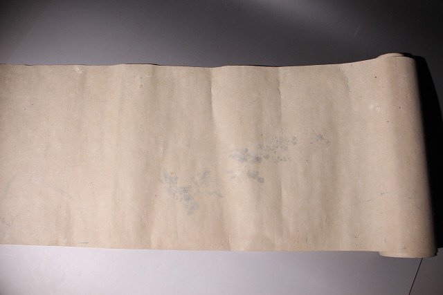 30x 550 cm, Meiji era, floral emakimono scroll