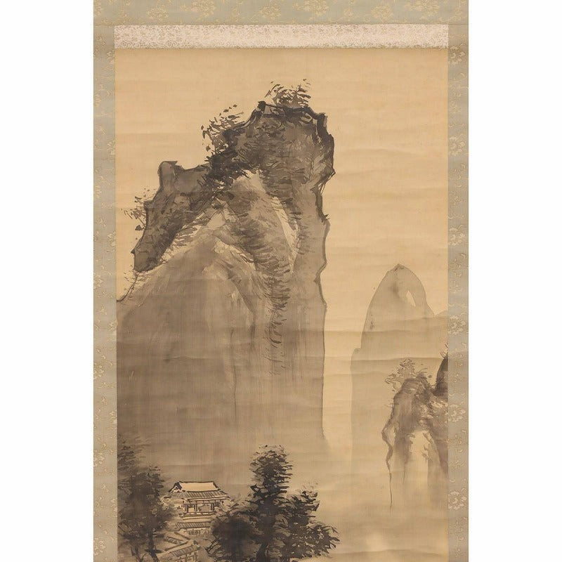 佐竹 永稜 Satake Eiryo (1872- 1937), kakejiku scroll, landscape painting