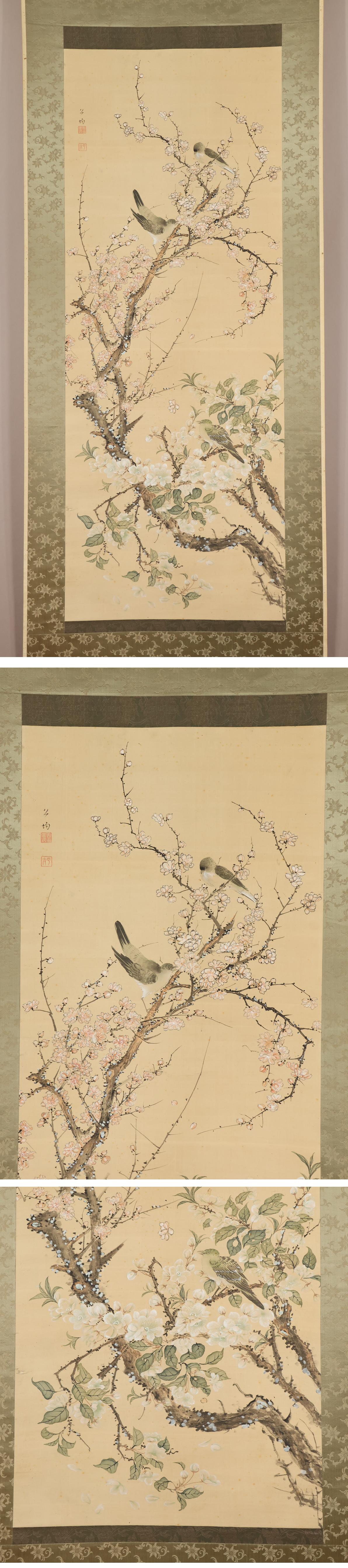 Yoshida Koun (1804-1875), ink on silk, kakejiiku