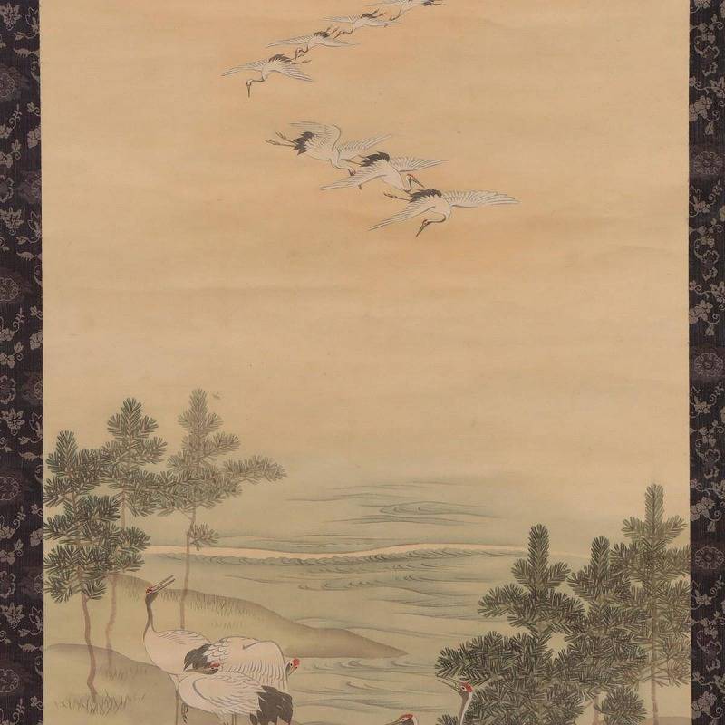 Mori Kansai 森寛斎 1814-1894 double kakejiku