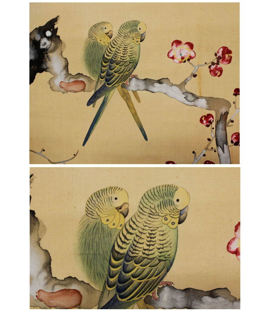 17. Kakejiku scroll, dated 1927, sealed Shogai 松崖 筆