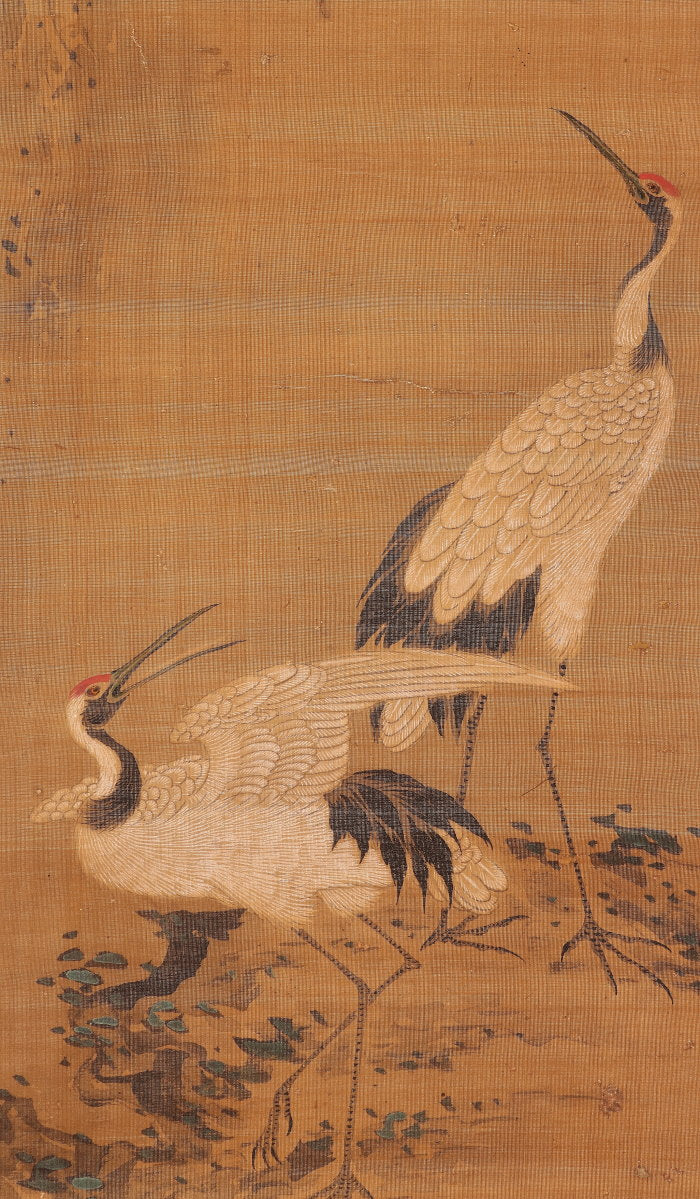 7. 鶴林 Kakurin, ca 1780, superb kakejiku scroll