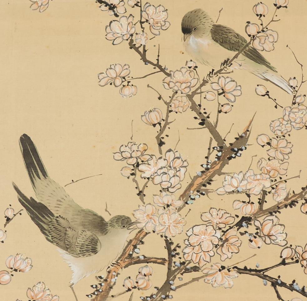 Yoshida Koun (1804-1875), ink on silk, kakejiiku