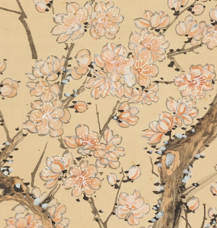 Yoshida Koun (1804-1875), ink on silk, kakejiiku