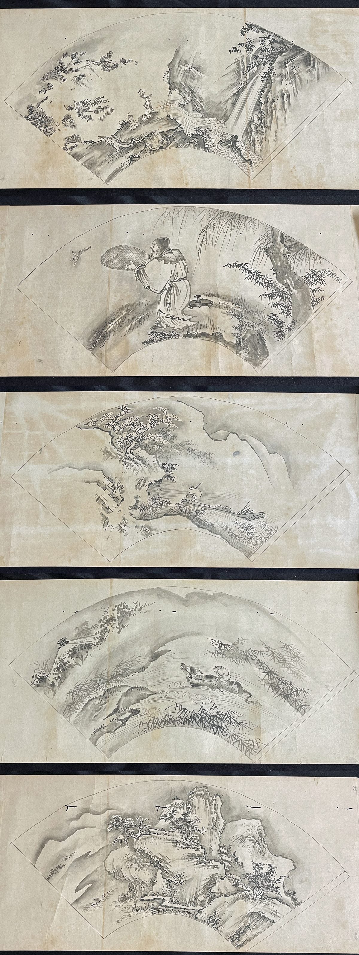 3 emakimono scrolls 絵巻物, Kano school 狩野派