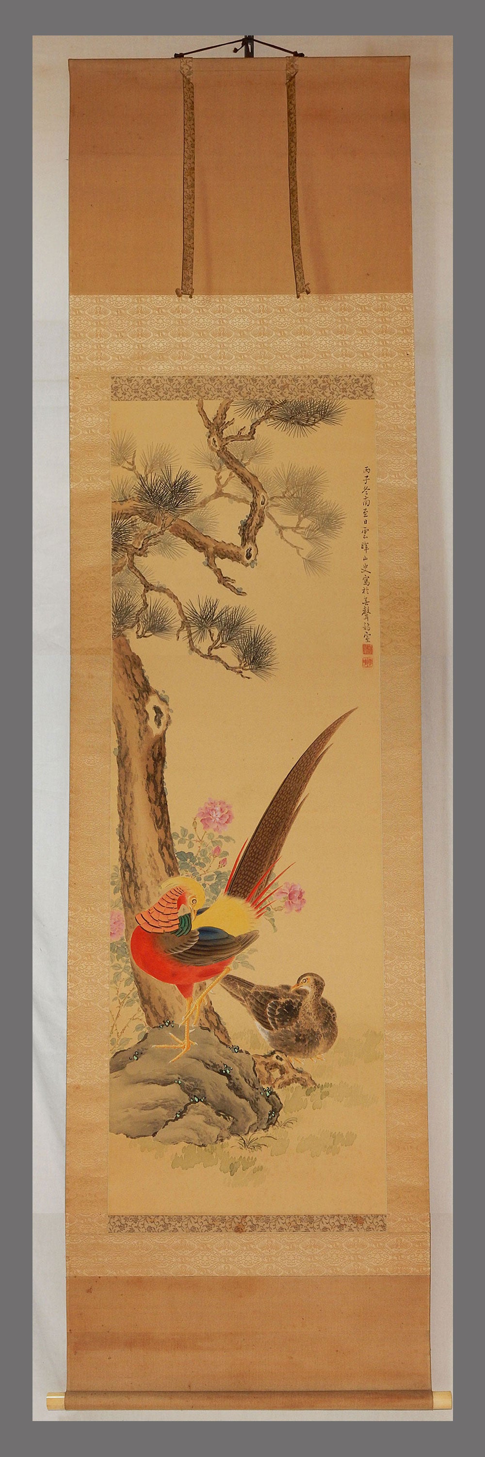 雲暉山史 Unki Sanshi (1871-?), a Meiji nanga painter, kakejiku scroll